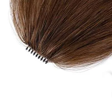 AISI QUEENS Clip-in Bangs - Real Human Hair for Women