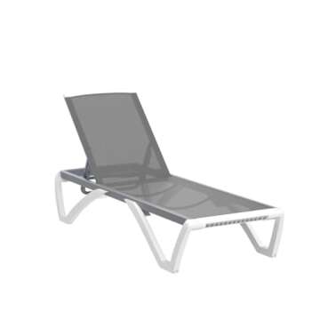 Domi Outdoor Chaise Lounge Set - Adjustable Aluminum Pool Chairs