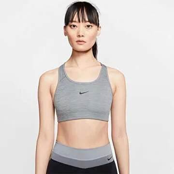 NIKE Women's Medium Support Sports Bra for Active Lifestyle  