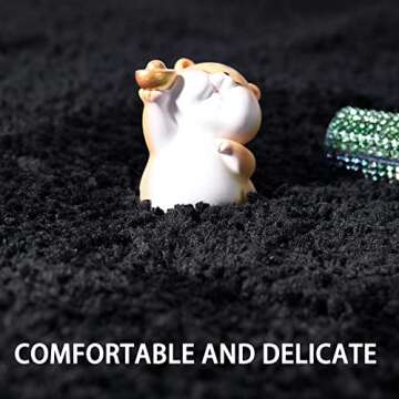 8 Ball Rug - 24 inch Black Round Carpet Billiard Pool 8 Ball Carpet, Non-Slip Flocking Floor Bath Mat for Living Room Decor, Alt Room Decor Soft Y2K Rug Hypebeast Doormat for Bedroom