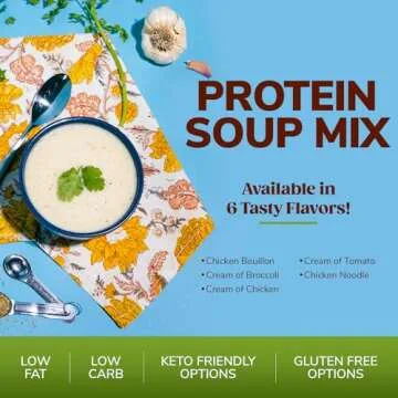 BariWise Protein Soup Mix, Variety Pack, 15g Protein, Low Carb (7ct)
