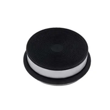 KINJOEK 2 Packs Heavy Duty No Drill Door Stopper, Stainless Steel Door Stop, Surrounded with Protective Rubber Bands Anti-Slip Door Wedge for Office, Home, Garage, Laundry Door