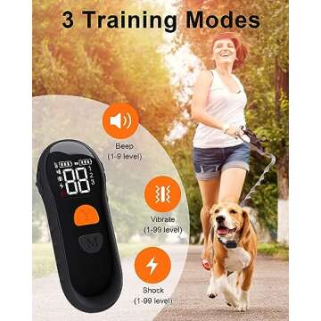 Dog Shock Collar - [New Edition] Dog Training Collar with Remote 2600Ft, Shock Collar for Large Medi...