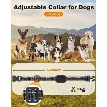 Dog Shock Collar - [New Edition] Dog Training Collar with Remote 2600Ft, Shock Collar for Large Medium Small Dogs 8-120lbs, Waterproof Rechargeable E Collar with Beep, Vibration, Safe Shock (Black)