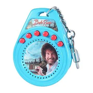 World's Coolest Bob Ross Talking Keychain, Multicolor, Small
