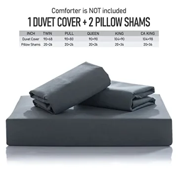 JOHNPEY Queen Duvet Cover Set with Zipper Closure