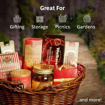 Wald Imports Wicker Basket - Versatile and Hand Woven