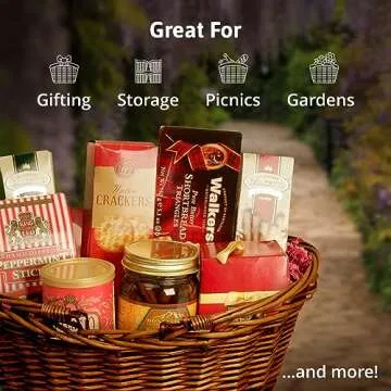 Wald Imports Wicker Basket - Versatile and Hand Woven