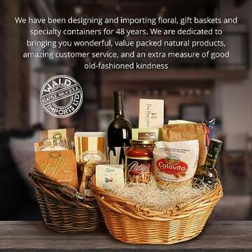 Wald Imports Wicker Basket - Versatile and Hand Woven