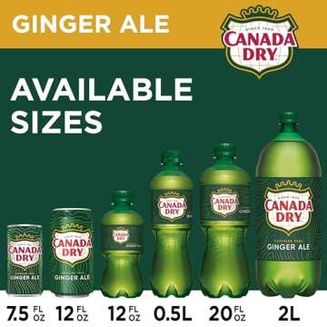 Canada Dry Ginger Ale Soda, 12 fl oz cans, 12 pack