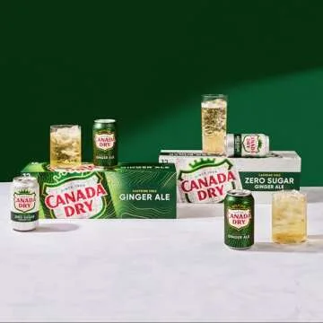 Canada Dry Ginger Ale Soda, 12 fl oz cans, 12 pack