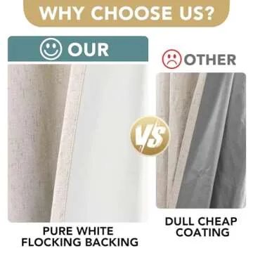 Elegant H.VERSAILTEX Linen Blackout Curtains for Your Home