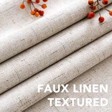 Elegant H.VERSAILTEX Linen Blackout Curtains for Your Home