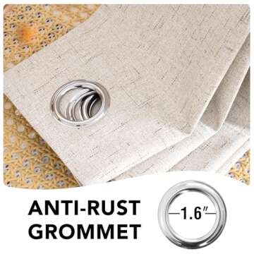 Elegant H.VERSAILTEX Linen Blackout Curtains for Your Home