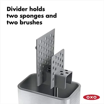 OXO Good Grips Stainless Steel Sinkware Caddy - Stylish Kitchen Organizer
