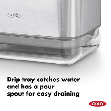 OXO Good Grips Stainless Steel Sinkware Caddy - Stylish Kitchen Organizer