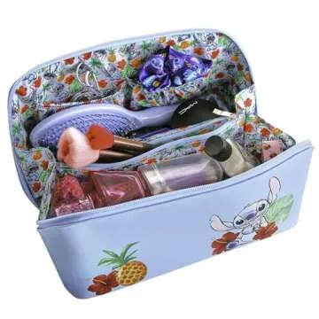Disney Stitch Makeup Bag Official License, Travel Cosmetic Bag, Makeup Bag for Travel, Accessories