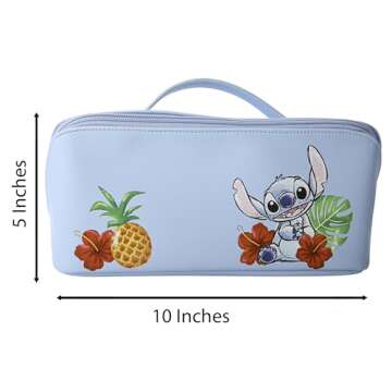 Disney Stitch Makeup Bag Official License, Travel Cosmetic Bag, Makeup Bag for Travel, Accessories