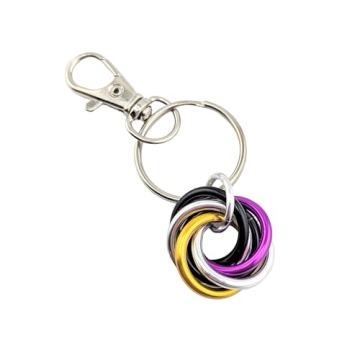Möbii Pride Jewelry - Stylish Fidget Keychains, Necklaces, Earrings - by Steel Lynx