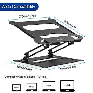 BESIGN LS05 Adjustable Laptop Stand for 10-15.6" Laptops