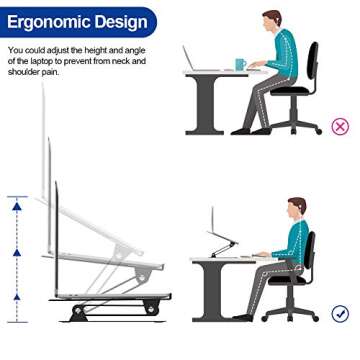 BESIGN LS05 Adjustable Laptop Stand for 10-15.6" Laptops