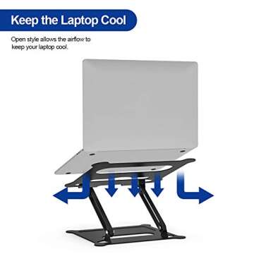 BESIGN LS05 Adjustable Laptop Stand for 10-15.6" Laptops