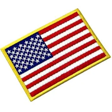 EmbTao American Flag Embroidered Patch Durable and Stylish