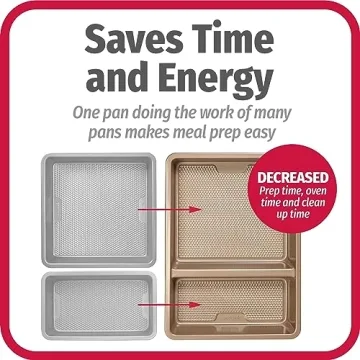 GoodCook 9"x13" Nonstick Divided Pan for Baking