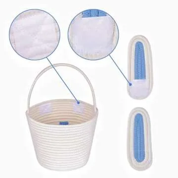 CubesLand Easter Bunny Basket with Removable Ears