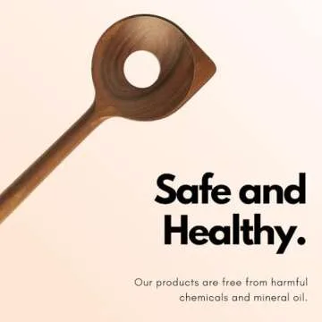 Premium Wooden Spoons for Cooking with Holder and Spoon Rest by Ziruma