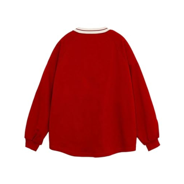Aelfric Eden Oversized Crewneck Sweatshirt Red Vintage Style