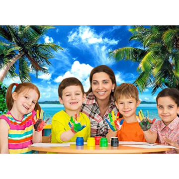 Tropical Beach Theme Photo Banner for Luau Parties