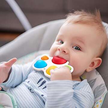 YowellGo Baby Simple Sensory Toys Silicone Fidget Toy Stress Relieving Fidgeting Game Educational Gifts for Kids Babies and Toddlers Age 6 Months and up
