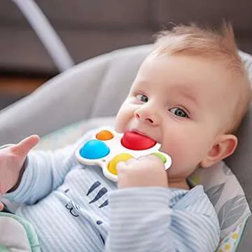 YowellGo Baby Simple Sensory Toys Silicone Fidget Toy Stress Relieving Fidgeting Game Educational Gifts for Kids Babies and Toddlers Age 6 Months and up