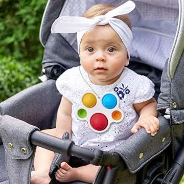 YowellGo Baby Simple Sensory Toys Silicone Fidget Toy Stress Relieving Fidgeting Game Educational Gifts for Kids Babies and Toddlers Age 6 Months and up