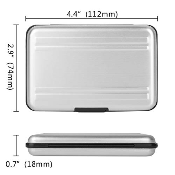 Durable Aluminum Memory Card Storage Case - 8 Slots