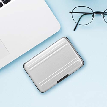 Durable Aluminum Memory Card Storage Case - 8 Slots