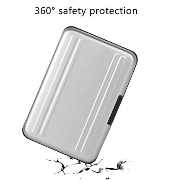 Durable Aluminum Memory Card Storage Case - 8 Slots