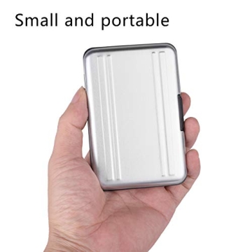 Durable Aluminum Memory Card Storage Case - 8 Slots