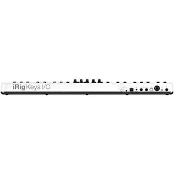IK Multimedia iRig Keys I/O 49 portable keyboard MIDI controller 24-bit/ 96Khz audio interface full-size synth velocity-sensitive, 48V phantom power, XLR mic preamp, iPhone, iPad, Android, Mac, PC
