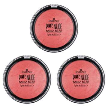 essence | Pure Nude Baked Blush | Highly Pigmented Baked Texture for a Bright, Healthy Glow | Available in 8 Gorgeous Shimmery Shades | Vegan & Cruelty Free (04 Bold Heart)