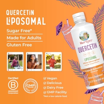Quercetin Liquid Liposomal by MaryRuth Organics for Health