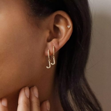 TURANDOSS Valentines Day Gifts for Girls - Earrings for Girls, Gifts for Girls Letter A Initial Earrings for Girls Hypoallergenic Earrings for Girl Teen Jewelry Gifts