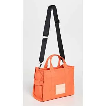 Marc Jacobs Women's Small Traveler Tote, Dragon Fire, Orange, Graphic, One Size