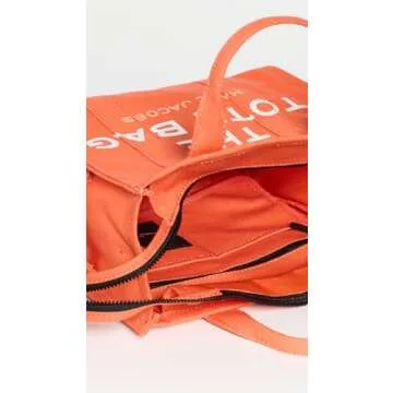 Marc Jacobs Women's Small Traveler Tote, Dragon Fire, Orange, Graphic, One Size
