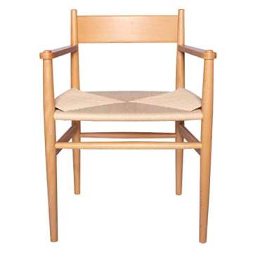 Mid-Century Dining Chair with Arms, Stone & Beam