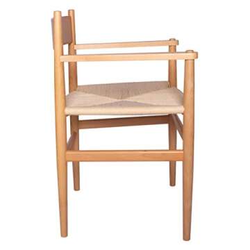 Mid-Century Dining Chair with Arms, Stone & Beam