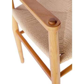 Mid-Century Dining Chair with Arms, Stone & Beam