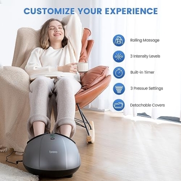 Breo Foot Massager with Heat | Deep Shiatsu Massage for Feet