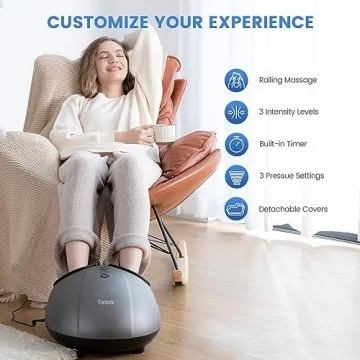 Breo Foot Massager with Heat | Deep Shiatsu Massage for Feet